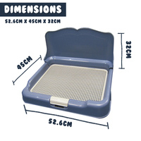 Dog Pet Potty Tray Training Toilet Detachable Wall T2 BLUE thumbnail