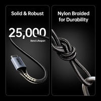 BENFEI 405GY-1.5M USB B to USB C Printer Cable, Nylon Braided, Premium Aluminium Alloy Case 1.5M thumbnail