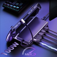 CHOETECH HUB-M50 6-in-1 USB-C 100W Aluminum Steam Deck Docking Station thumbnail