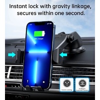 CHOETECH T203-F 15W Gravity Car Charger Holder thumbnail