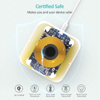 CHOETECH T511BW Qi Certified Fast Wireless Charging Pad Black And White 2 Pack thumbnail