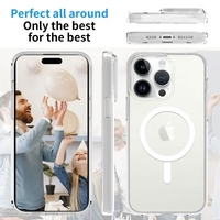 Ultimake Shockproof Transparent Magsafe Cover Case for iPhone 15 Pro (Transparent) thumbnail