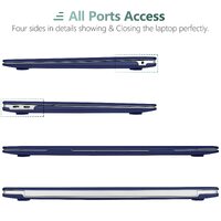 MacBook Air 13 Inch Case 2020 2019 2018, A1932, A2179,A2337 Shell Case Keyboard Cover Blue thumbnail