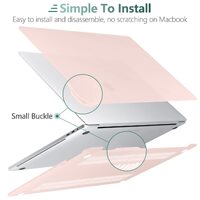 Suitable for  Sold Pink MacBook Pro 13 Inch Case 2016-2023 M1 M2 A2338 A2289 A2251 A2159 Hard Shell Case Keyboard Cover thumbnail