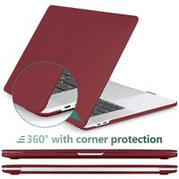Wine Red MacBook Pro 13 Inch Case 2016-2023 M1 M2 A2338 A2289 A2251 A2159 Hard Shell Case Keyboard Cover thumbnail