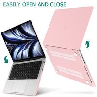 Suitable for MacBook Pro 14 Max Inch Case 2023 2022 2021 M2 A2779 M1 A2442 Hardshell Case Keyboard Cover Sold Pink thumbnail
