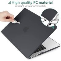 Suitable for  2023 2022 MacBook Air 13 inch case M2 Model A2681 Hard Shell Case Keyboard Cover Black thumbnail