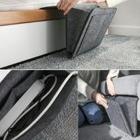 Bed Organiser Bed Caddy Sofa Organiser Bedside Organiser Book Magazines Organiser Dark Grey thumbnail