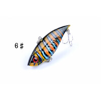 6x 6.5cm Vib Bait Fishing Lure Lures Hook Tackle Saltwater thumbnail