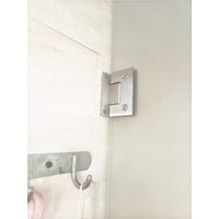 90 Degree Glass Door Cupboard Showcase Cabinet Clamp Glass Shower Doors Hinge 304 Steel thumbnail