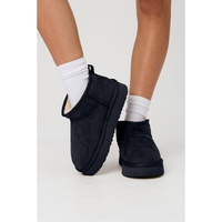 Black Faux Fur Lined Suede Ankle Snow Boots - 40 EU thumbnail
