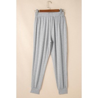 Light Grey Split Long Cardigan and Skinny Pants Lounge Set - L thumbnail