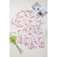 White Cowgirl Country Print Pajamas Set - S thumbnail