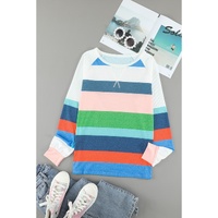 Azura Exchange Color Block Long Sleeve Top - L thumbnail