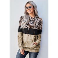 Azura Exchange Leopard Tie Dye Colorblock Hoodie - 2XL thumbnail