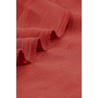Azura Exchange Tiered Ruffled Drawstring V Neck Top - S thumbnail