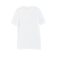 Azura Exchange Knitted Hollow-out Short Sleeve T Shirt - 2XL thumbnail