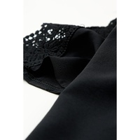 Azura Exchange Off-shoulder Crochet Neckline Top - L thumbnail