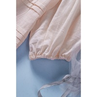 Azura Exchange Puff Sleeve Eyelet Babydoll Blouse - S thumbnail