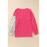 Azura Exchange Patchwork Ribbed Long Sleeve Top - L thumbnail