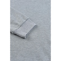 Azura Exchange Ribbed Trim Waffle Knit Top - XL thumbnail
