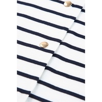 Azura Exchange Striped Print Ruffled Buttoned Top - XL thumbnail