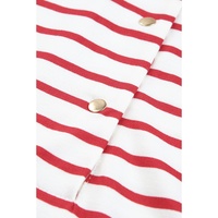 Azura Exchange Ruffled Striped Long Sleeve Top - M thumbnail