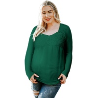 Azura Exchange Lace Crochet V Neck Top - M thumbnail