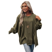 Azura Exchange Oversized Patchwork Drop Shoulder Top - S thumbnail