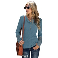 Azura Exchange Lace Hem Sleeve Button Top - XL thumbnail