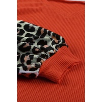 Azura Exchange Leopard Stripe Lantern Sleeve Top - L thumbnail