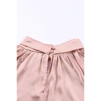 Azura Exchange High Neck Puff Sleeve Satin Blouse - XL thumbnail