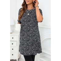 Azura Exchange Leopard Print Tunic Top - M thumbnail
