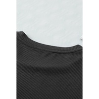 Azura Exchange Eyelet Sleeve Ribbed Knit Top - XL thumbnail