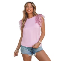 Azura Exchange Ruffle Mesh Sleeves Top - S thumbnail