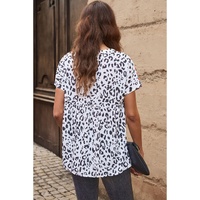 Azura Exchange Print Tassel Tie Blouse - M thumbnail