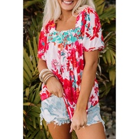 Azura Exchange Embroidered Square Neck Blouse - XL thumbnail