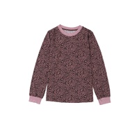 Azura Exchange Spotted Print Round Neck Long Sleeve Top - L thumbnail