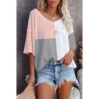 Azura Exchange Colorblock Long Sleeve Oversized Top - S thumbnail