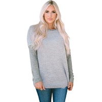 Azura Exchange Patchwork Long Sleeve Top - L thumbnail