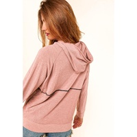 Azura Exchange Princess Line Out Seam Hoodie with Front Buttons - M thumbnail