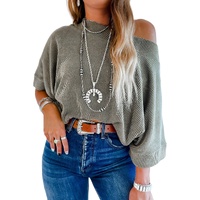 Azura Exchange Boatneck Batwing Sleeve Cording Blouse - XL thumbnail