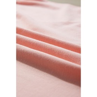 Light Pink Crew Neck Pleated Tank Top - L thumbnail