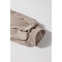 Goat Half Lantern Sleeve Solid Colour Pullover Top - L thumbnail