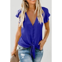 Azura Exchange Button Tie Top - S thumbnail