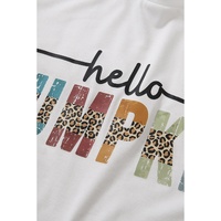 Azura Exchange Pumpkin Leopard Graphic Casual Tee - XL thumbnail