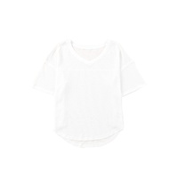 Azura Exchange Drop Shoulder Waffle Knit Top - S thumbnail