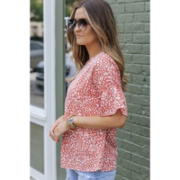 Azura Exchange Leopard Ruffle Sleeve T-Shirt - S thumbnail
