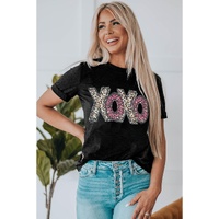 Azura Exchange Leopard Letter Print T Shirt - M thumbnail
