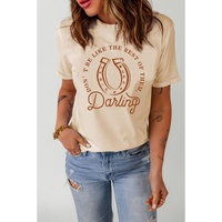 Azura Exchange Darling Letter Graphic Print T-Shirt - L thumbnail
